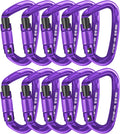 UIAA Certified Professional Heavy Duty Large Locking Carabiner Clips Climbing by AINIKEY