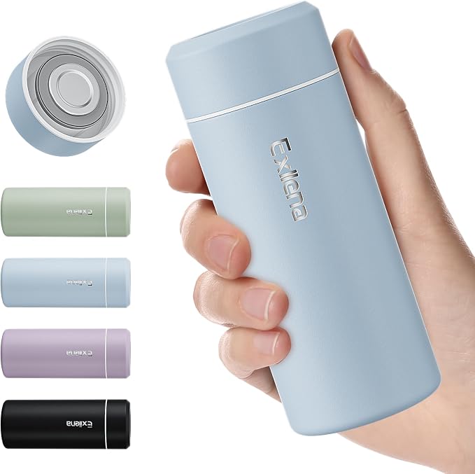 【Upgraded】Exllena Small Insulated Water Bottle 8 oz/250ml– Mini Insulated Water by Exllena