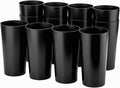26-ounce Plastic Drinking Glasses Stackable Tumblers Water Cups Mixed Drinkware by ZAINCA