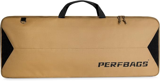 Single Rifle Case Bag, Tactical Padded Soft Gun Case w/MOLLE System, Wide by PERFBAGS