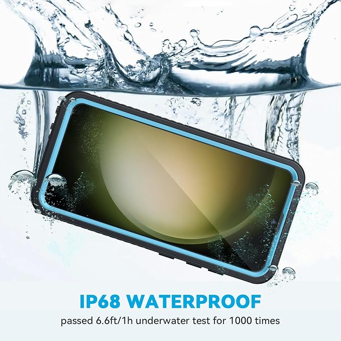 Lanhiem for Samsung Galaxy S23+ Plus Case, IP68 Waterproof Dustproof Case - Image 2