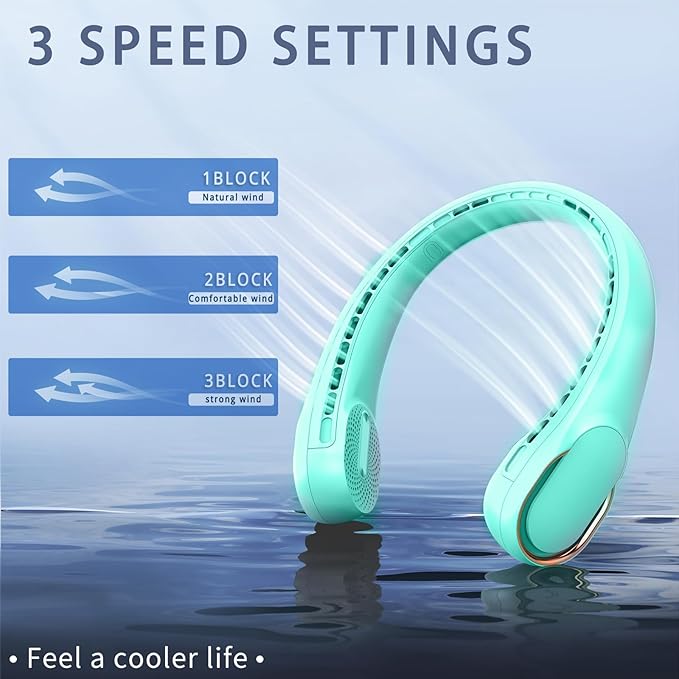 ASNUG Portable Neck Fan, Neck Fans - Image 3