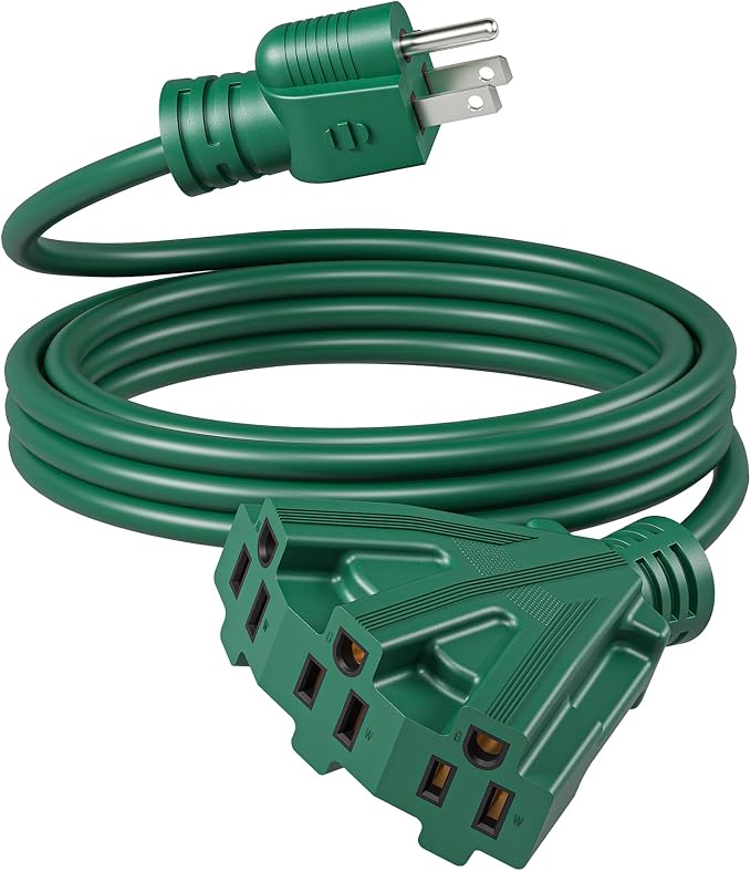 DEWENWILS 10FT Outdoor Extension Cord, 16/3 SJTW Power Cable by DEWENWILS