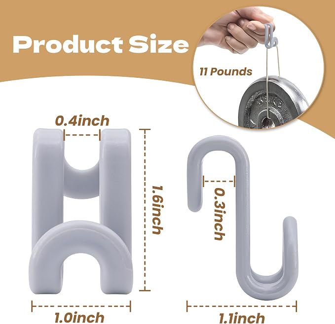 Mlici Clothes Hanger Connector for Clothes Organizing, 60 Pack Space Saving - Image 6