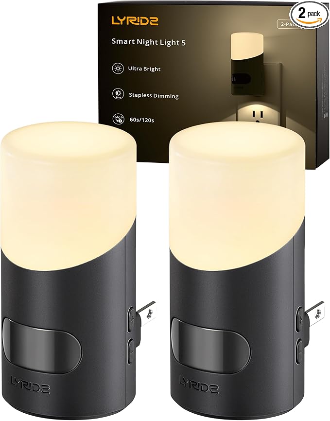 Lyridz LED Night Lights Plug into Wall by LYRIDZ