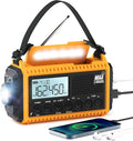 Eoxsmile NOAA Emergency Weather Radio - 5000mAh Solar/Hand Crank/Battery by Eoxsmile