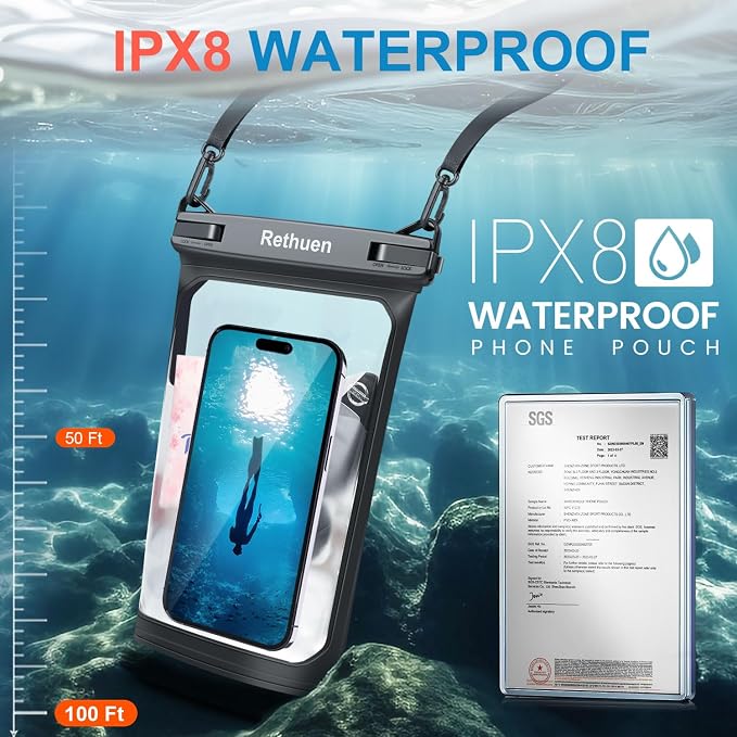 Large Floating Waterproof Phone Pouch, Float Water Proof Bag - Image 4