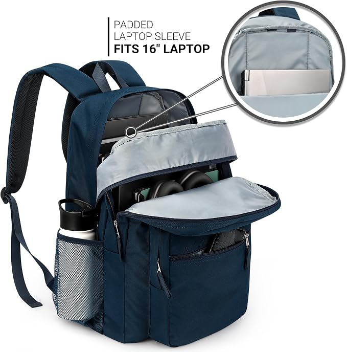 ZORFIN 36L Backpack for College, and Travel: Water Resistant Bookbag - Image 5