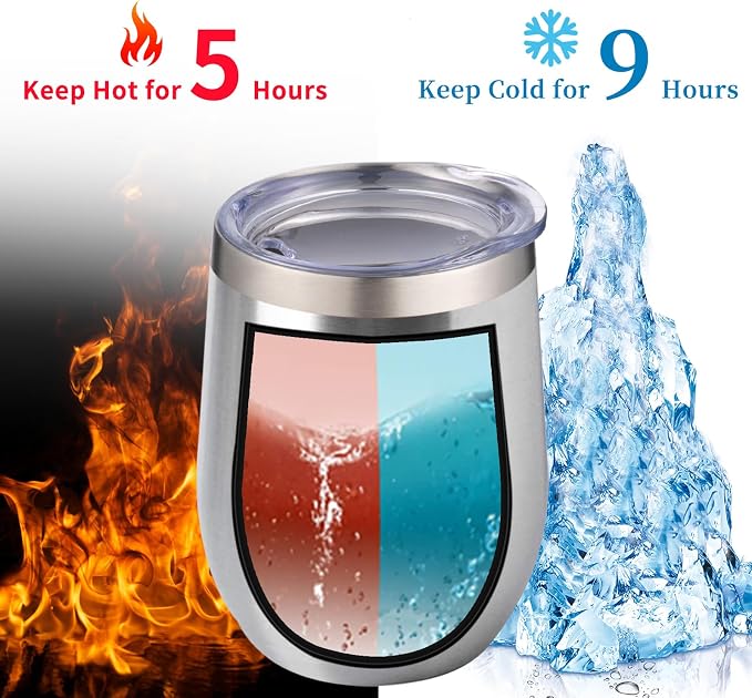 12oz/4 Pack Wine Tumbler Glasses - Image 2