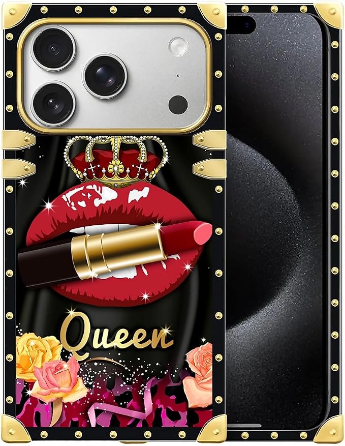 for iPhone 17 Pro Case Luxury Golden Decoration by Unknown