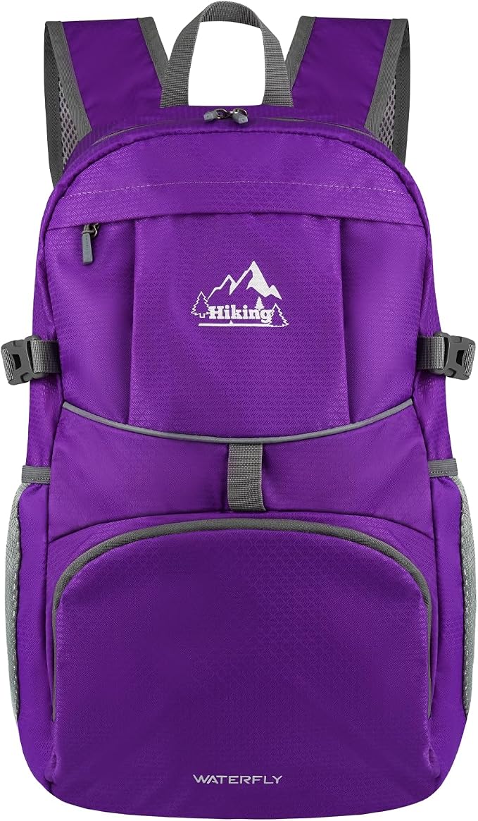 WATERFLY Hiking Packable Daypack Backpack: 35L Ultra Lightweight Day Pack by Waterfly