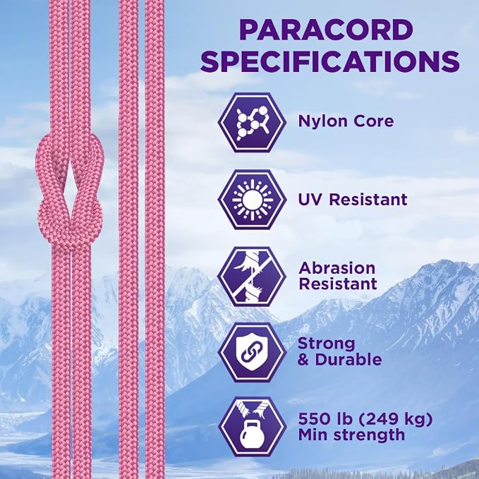 TECEUM 5/32" Paracord Rope 1000 – 1000ft / 200ft / 100ft / 50ft – Tactical - Image 3