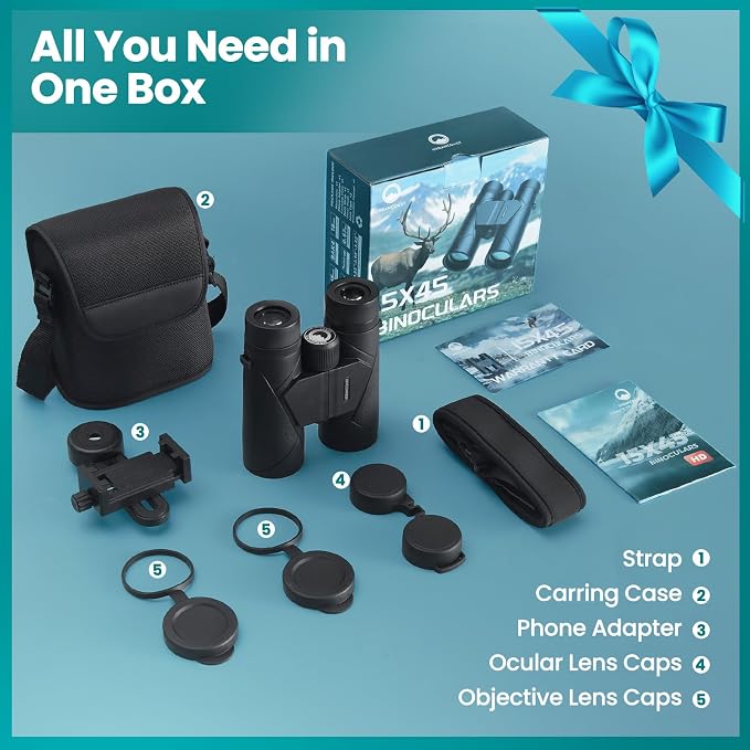 15X45 Professional HD Binoculars - Image 7