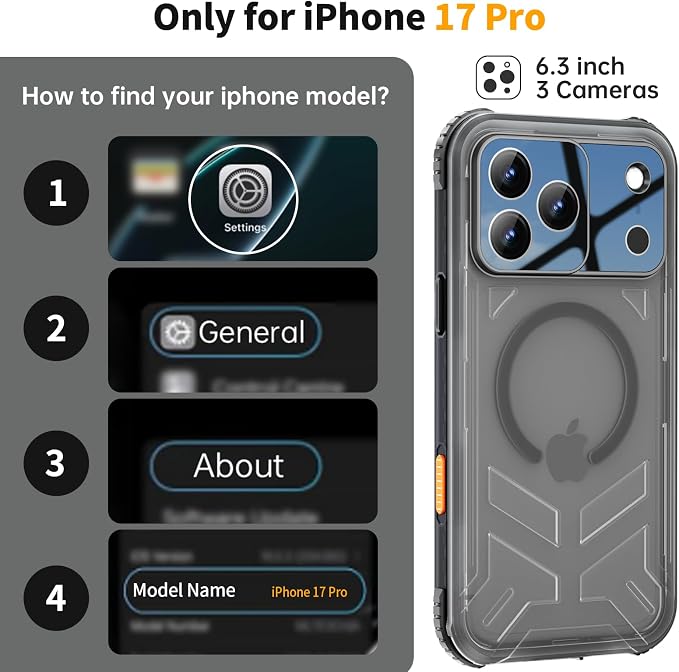 for iPhone 17 Pro Waterproof Case, Fit - Image 6
