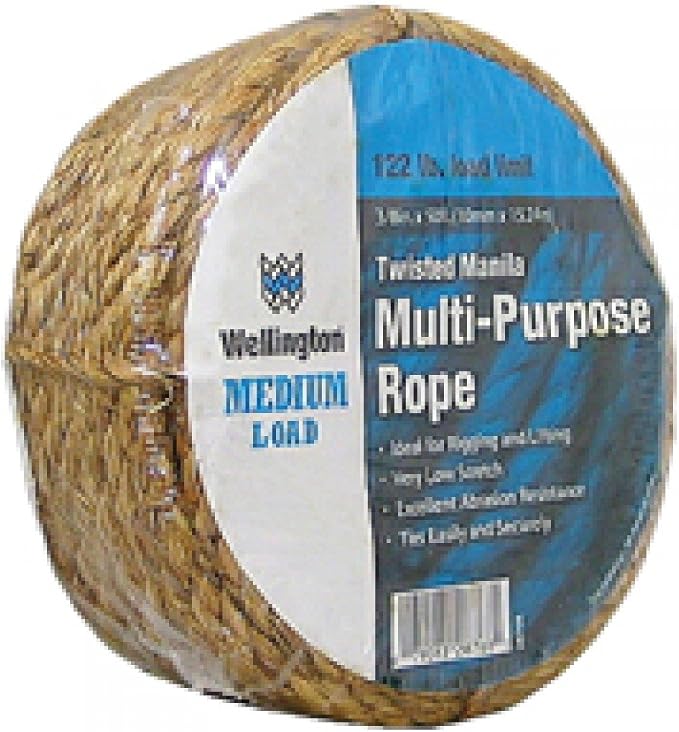 Wellington Cordage #28768 3/8"x50' Manila Rope by Unknown