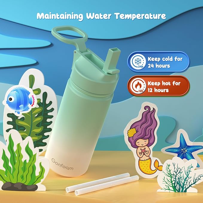 Kids Water Bottle, 16oz Kids Water Bottle - Image 3