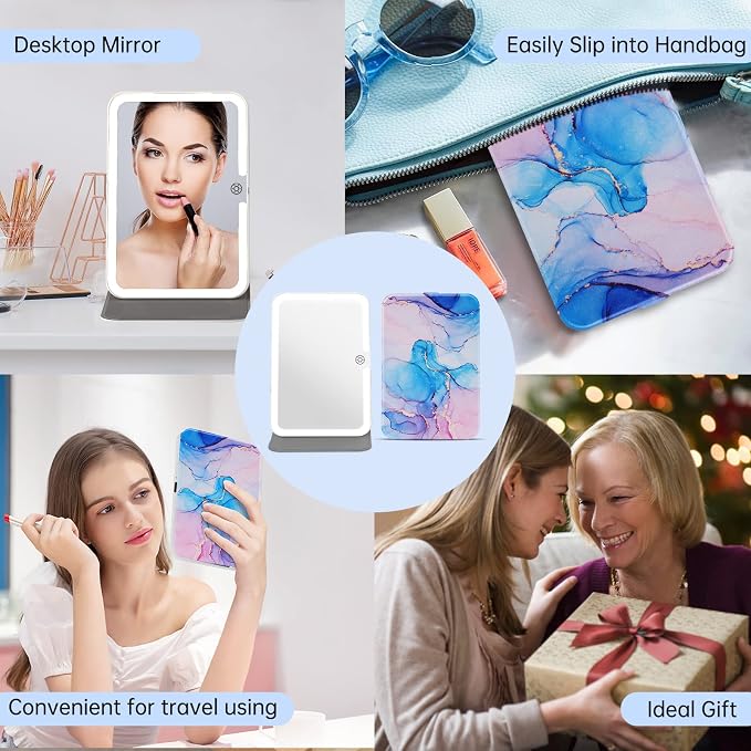 Rechargeable Travel Lighted Makeup Mirror - Image 7