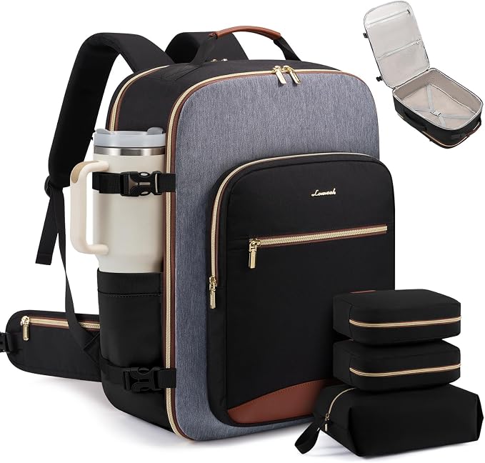 LOVEVOOK 56L Travel Backpack for Women & Men, Airline Approved Carry On Luggage by LOVEVOOK