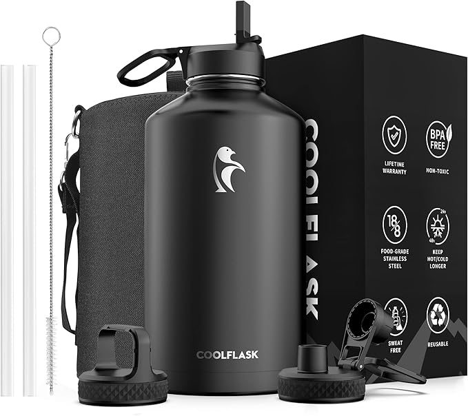 Coolflask Gallon Water Bottle Insulated by Coolflask
