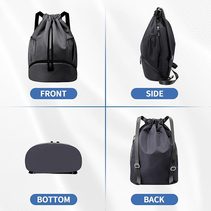 JELUTAR Drawstring Backpack Gym Bag - Image 8