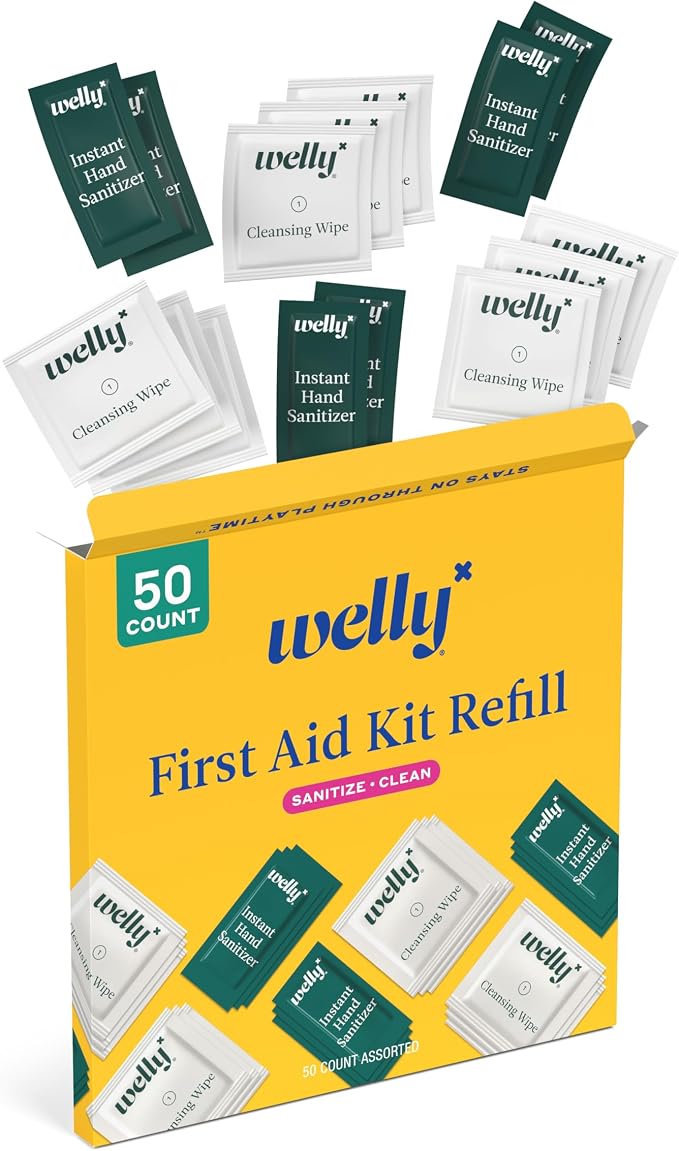 Welly First Aid Kit Refill Clean Carton 50ct | Individually wrapped Hand - Image 2