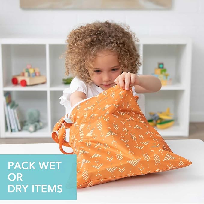 Bumkins Waterproof Wet Dry Bag for Baby, Swim Suit, Cloth Diapers, Pump Parts - Image 3