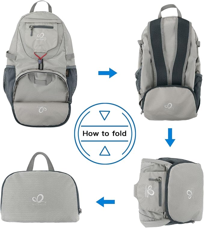 WATERFLY Small Lightweight Packable Backpack: 20l Ultra Light Foldable Travel - Image 7
