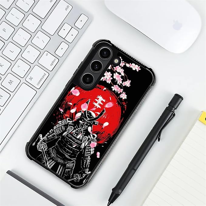 for Samsung Galaxy S23 Plus Case, Sakura Japanese Samurai Pattern Graphic - Image 7