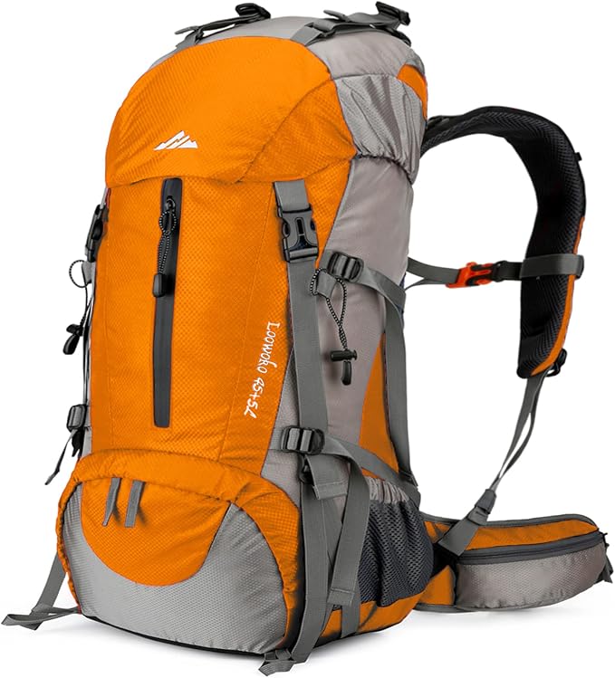 Loowoko 50L Hiking Backpack, Waterproof Camping Essentials Bag by Loowoko