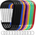 12PCS Carabiner Keychain Clip by Oupengsky