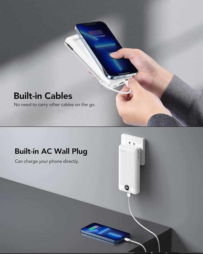 VRURC Power Bank 20000mAh, Fast Charging Portable Charger USB C, 4 Output 2 - Image 8
