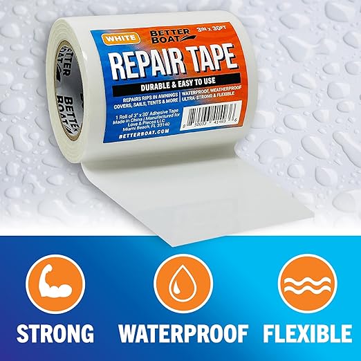 Better Boat Repair Tape for Fabric and Vinyl 30ft x 3in, Heavy Duty - Image 6