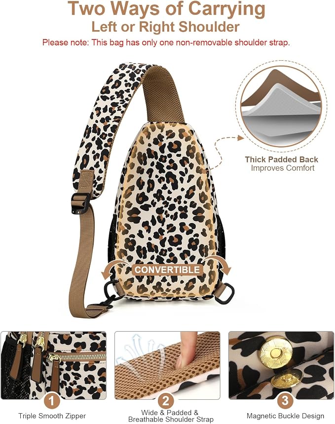 Capolo Sling Bag for Women Men Waterproof Crossbody Bags for Women Trendy - Image 6