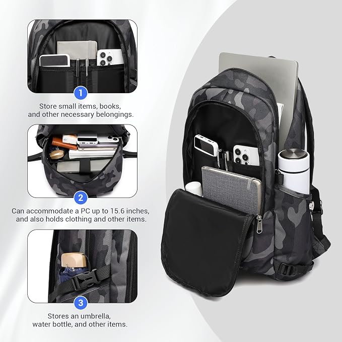 Kono Travel Laptop Backpack - Image 4