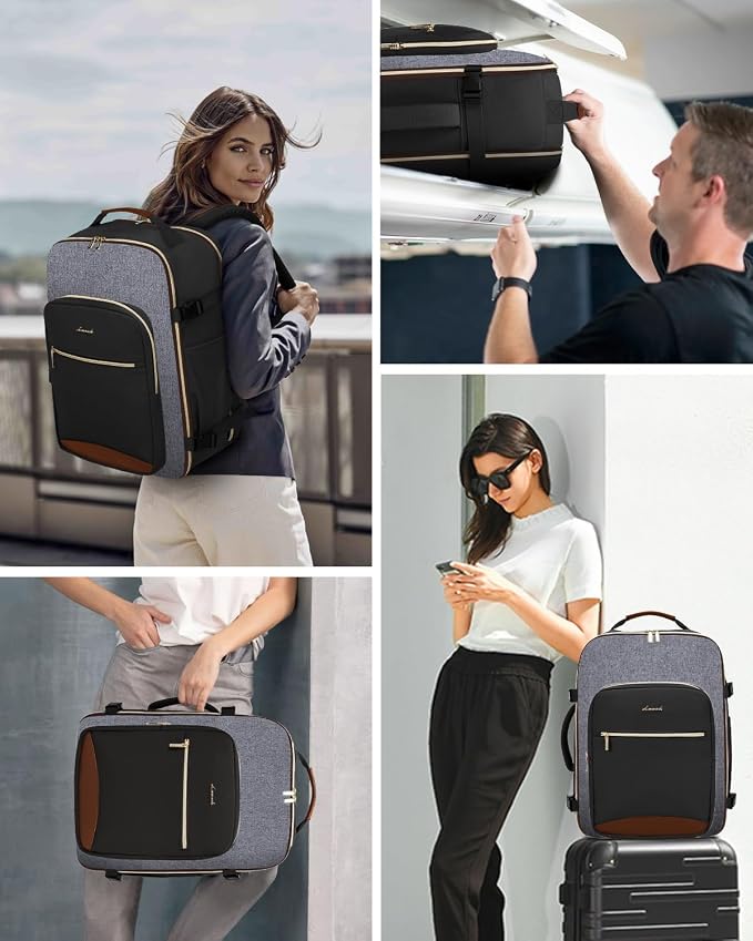 LOVEVOOK 40L Travel Backpack for Women & Men, Airline Approved Carry On Luggage - Image 6