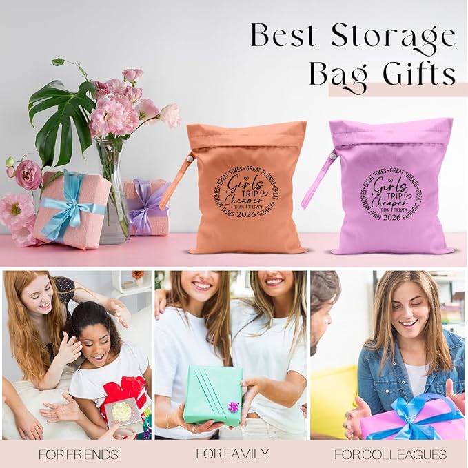 2Pcs Girls Trip Gifts Wet Dry Bag, Aloha Beach Bag Wet Bag Favors, Sunscreen - Image 6