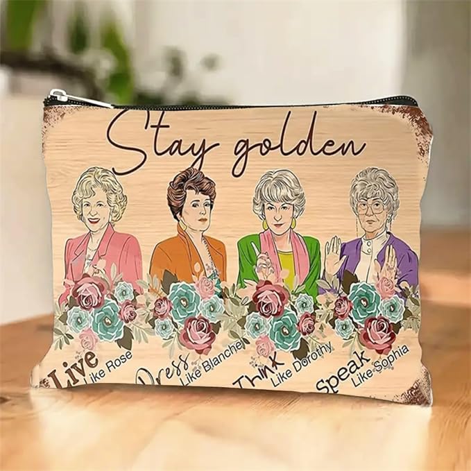 Stay Golden Women's Cosmetic Bag - Image 2