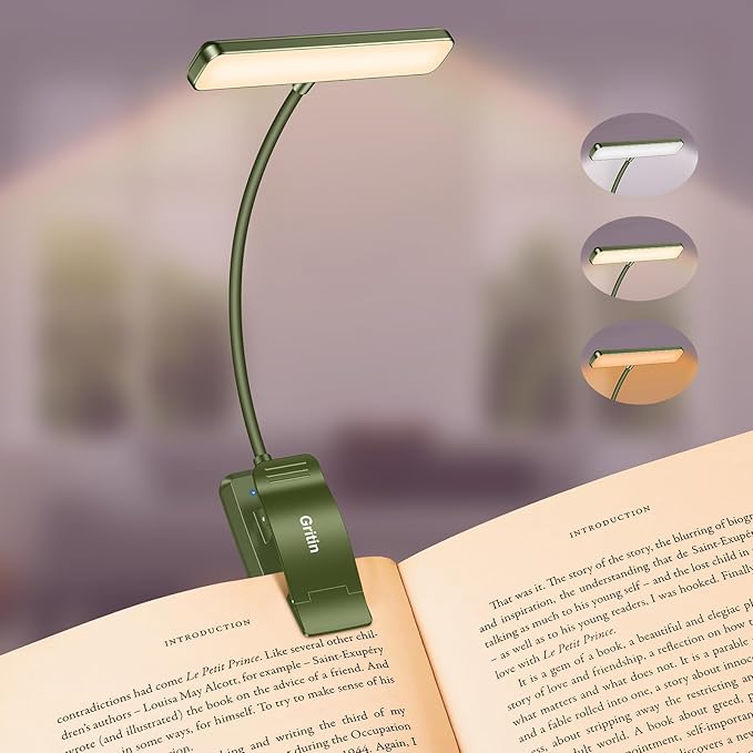 Gritin 19 LED Rechargeable Book Light by Gritin