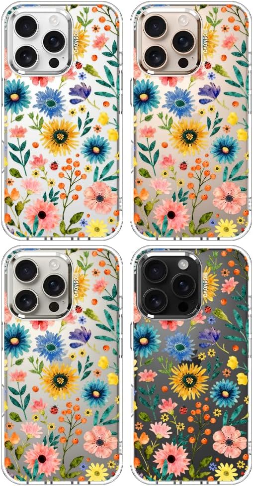 MOSNOVO for iPhone 16 Pro Case, Shockproof Military-Grade Protection 6.6ft Drop - Image 3