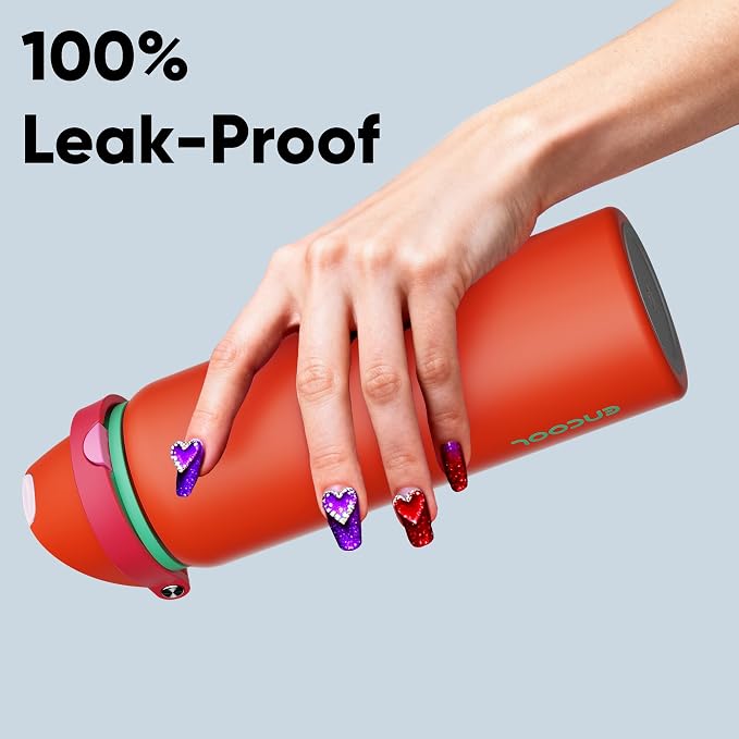 Insulated Water Bottle with Straw - Image 5