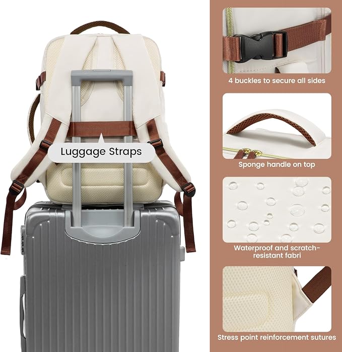 LOVEVOOK Travel Backpack for Women, 40L Carry On Backpack - Image 9