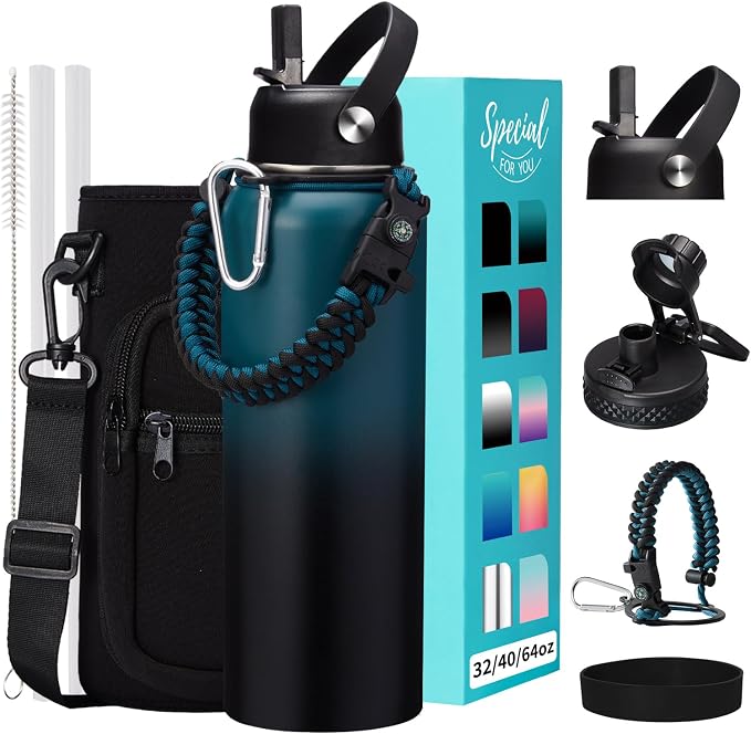 32/40/64OZ Insulated Water Bottle by VICKNIY