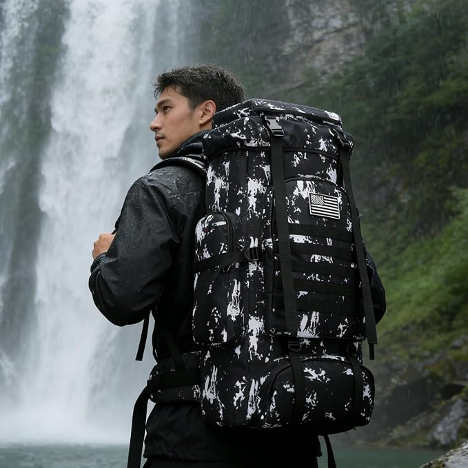 Hiking Backpack for Men 70L/100L Camping Backpack Military Rucksack Molle 3 - Image 8