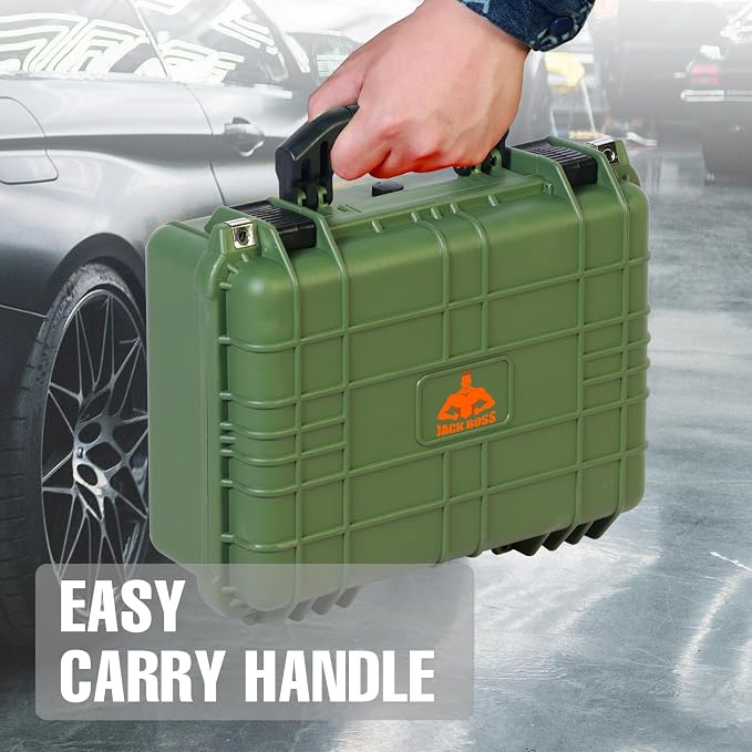 Jack Boss 16x 12.8x 6.8 Inch Hard Case, Portable Weather Waterproof Protective - Image 7