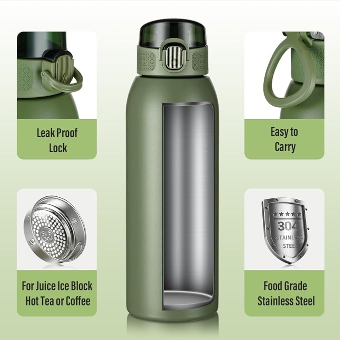 Insulated Water Bottle 24 oz - Image 4