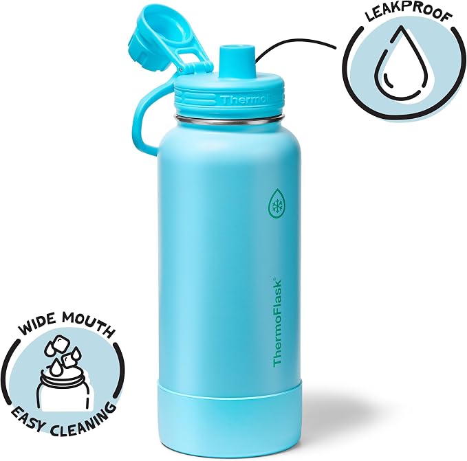 ThermoFlask 32 oz Double Wall Vacuum Insulated Stainless Steel Water Bottle - Image 3
