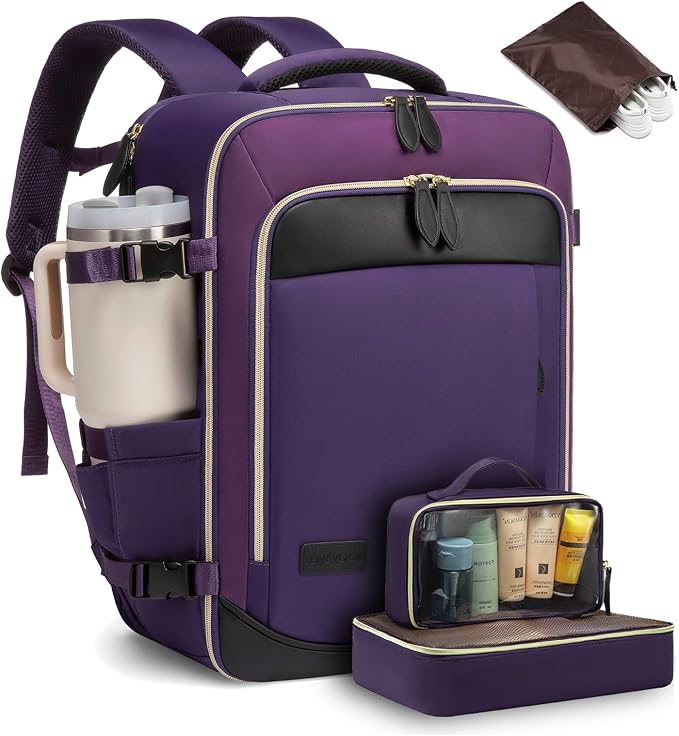 LOVEVOOK Travel Backpack for Women, 40L Carry On Backpack by LOVEVOOK