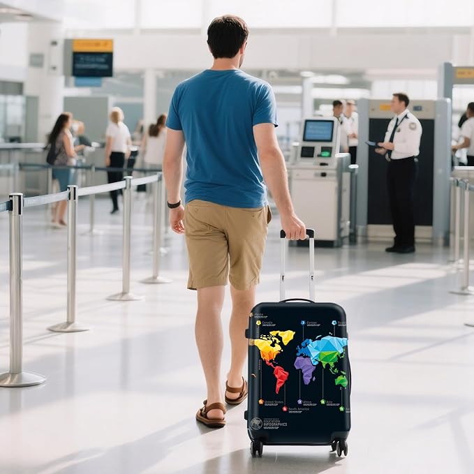 WUJIAONIAO Travel Luggage Cover Baggage Suitcase Cover Protector Skins 18-32 - Image 7