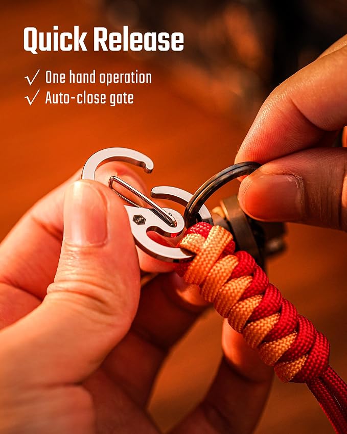 KeyUnity KC01 Braided Paracord Carabiner - Image 5