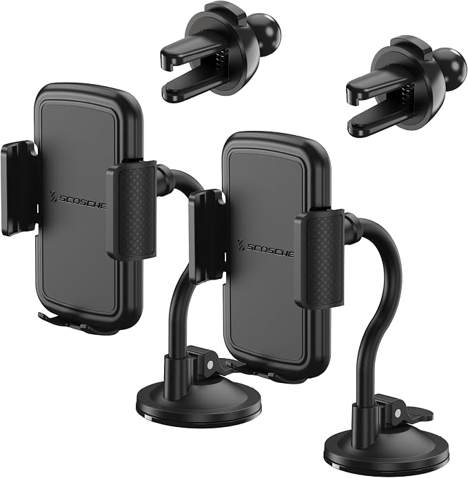 Scosche SUHVWDL-2XCES0 Universal Phone Mount, Rotatable Hands-Free Car Air by Scosche